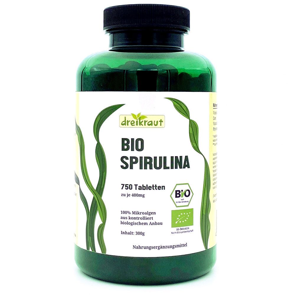 dreikraut Bio Spirulina comprimés (750 pièces)