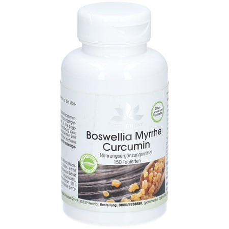 WARNKE Boswellia Myrrhe Curcumin — 150 comprimés
