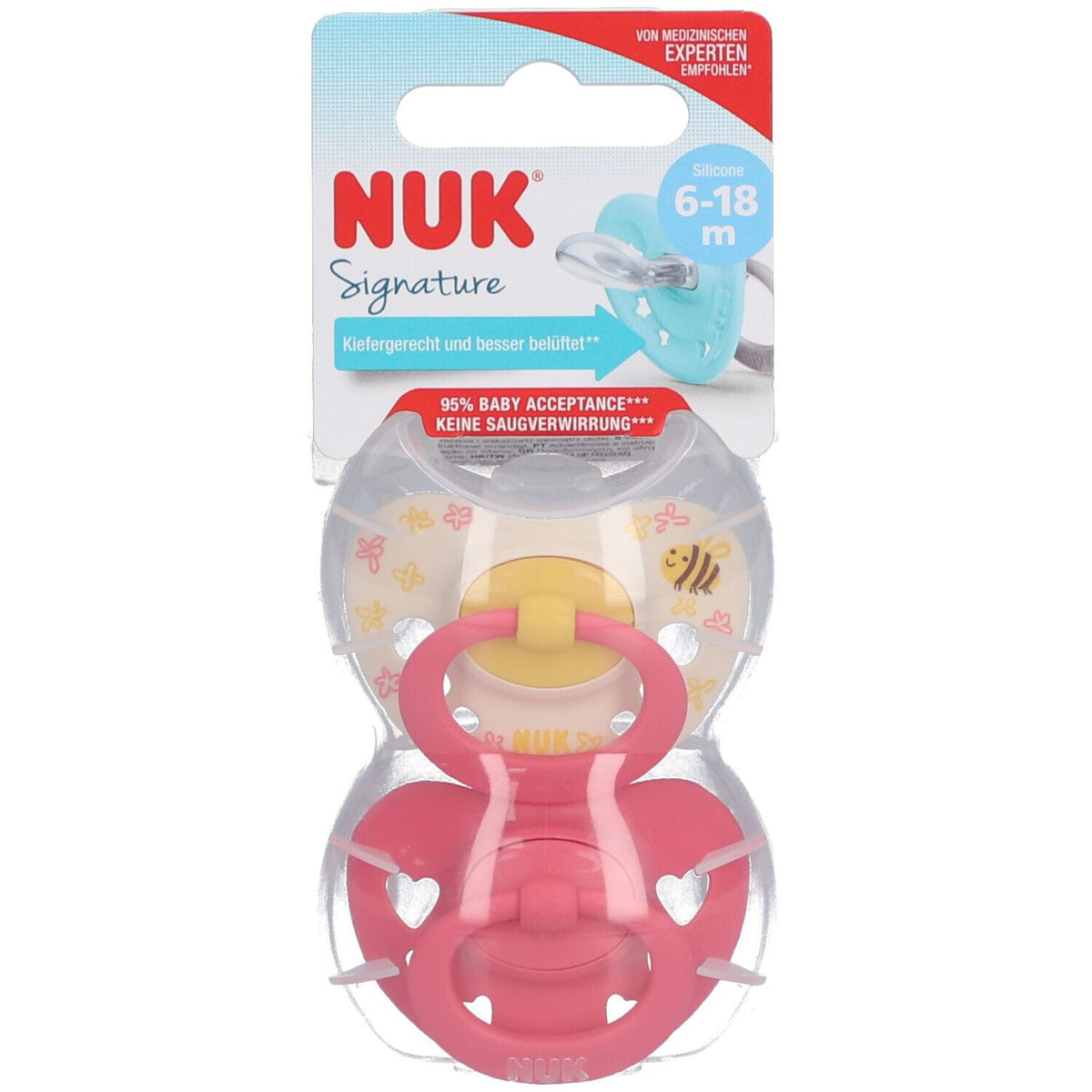 NUK® Signature Sucette 6-18 mois (2 pièces)