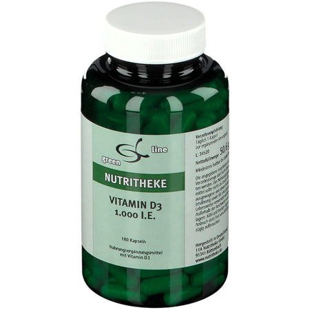 green line NUTRITHEKE Vitamine D3 1.000 UI (180 pièces)