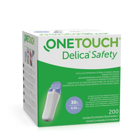 ONETOUCH® Delica® Safety autopiqueur à usage unique 30 g (200 pièces)