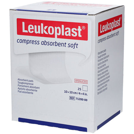 Leukoplast® compresse absorbante douce 10 x 10 cm — 25x1 pièces