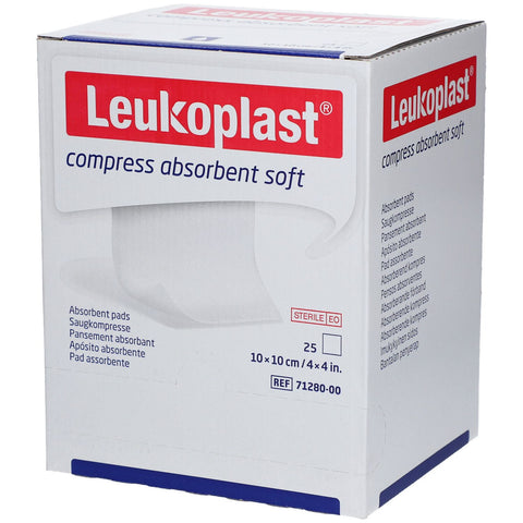 Leukoplast® compresse absorbante douce 10 x 10 cm — 25x1 pièces