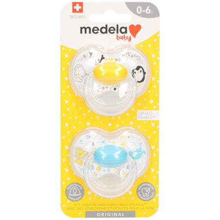 Medela Baby Original tétine jaune soleil 0-6 mois duo (2 pièces)