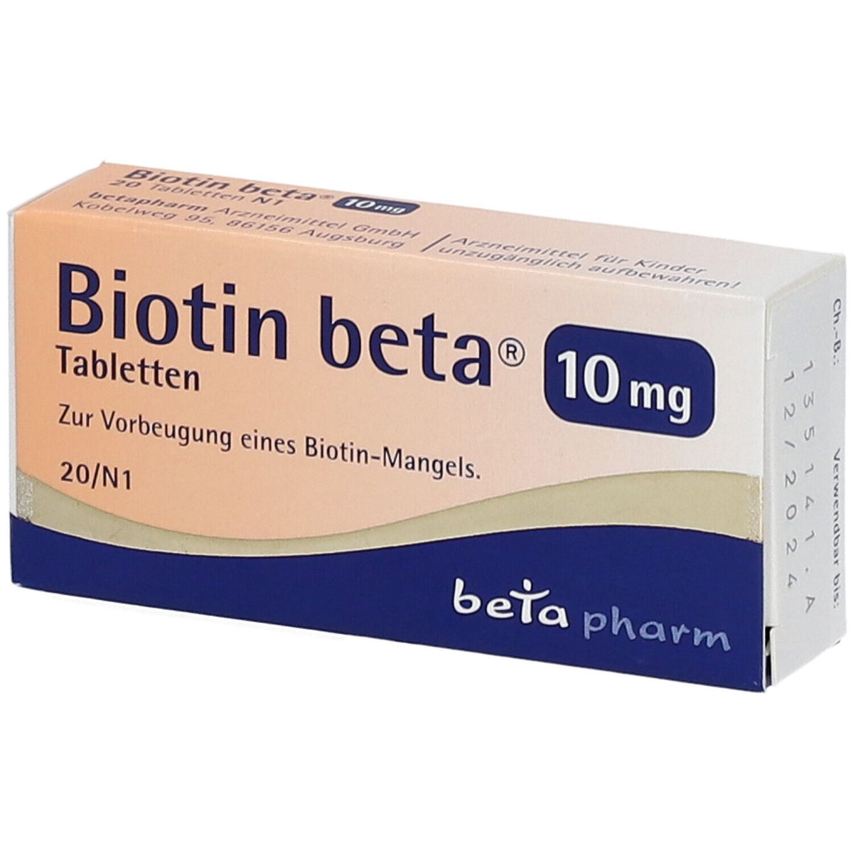 Biotin beta® 10 mg – 20 comprimés