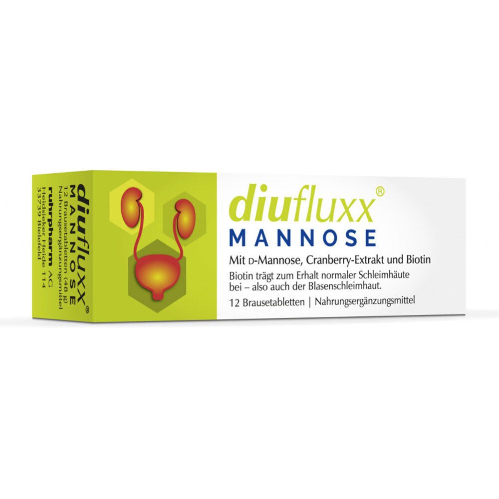 Diufluxx® Mannose comprimés effervescents (12 pièces)