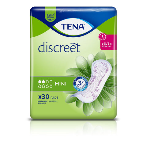TENA Discreet Mini incontinence pantyliners (6x30 pieces)