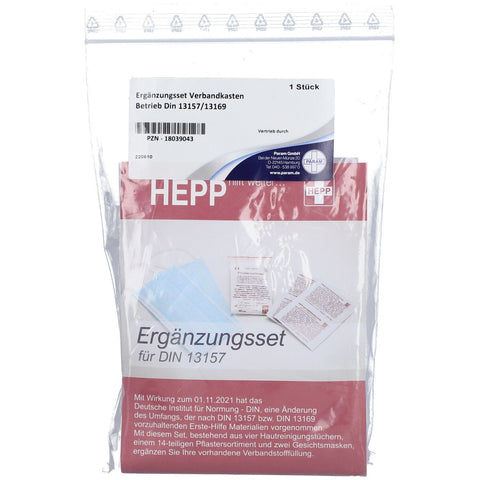 HEPP set de complément pour trousse de secours DIN 13157/13169 (1 pièce)