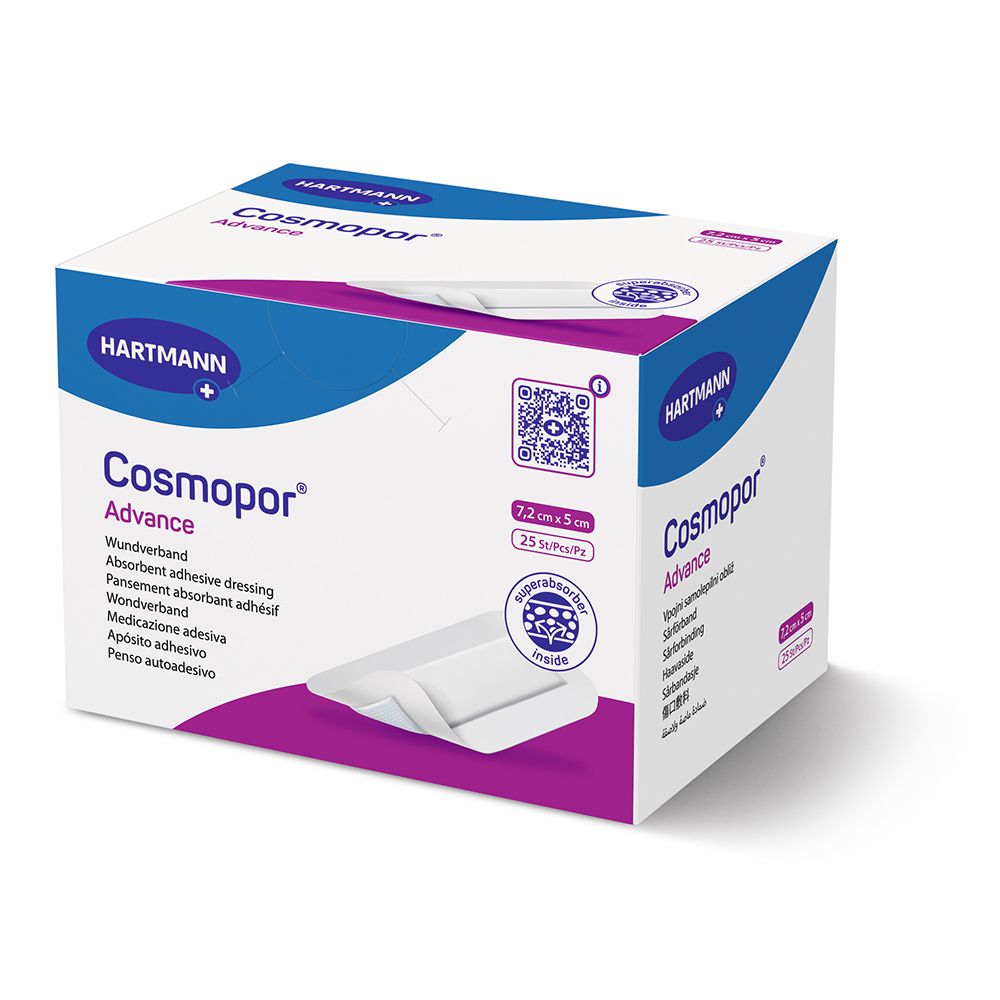 Cosmopor® Advance pansement 5 x 7,2 cm