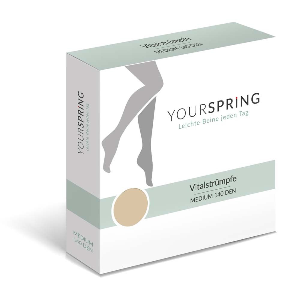YOURSPRING medium transparent 140den AG taille 2 noisette