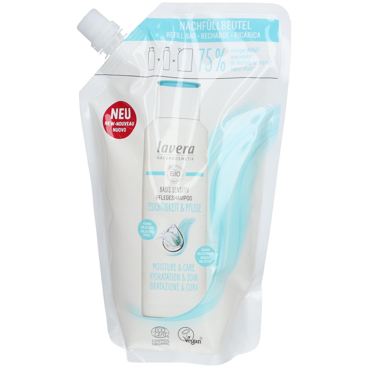 Lavera recharge basis sensitiv shampooing soin hydratation & soin (500 ml)