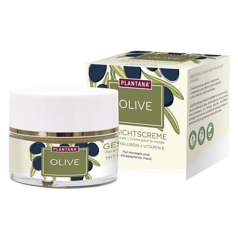 PLANTANA® Shea crème visage Hyaluron Vitamine E (50 ml)
