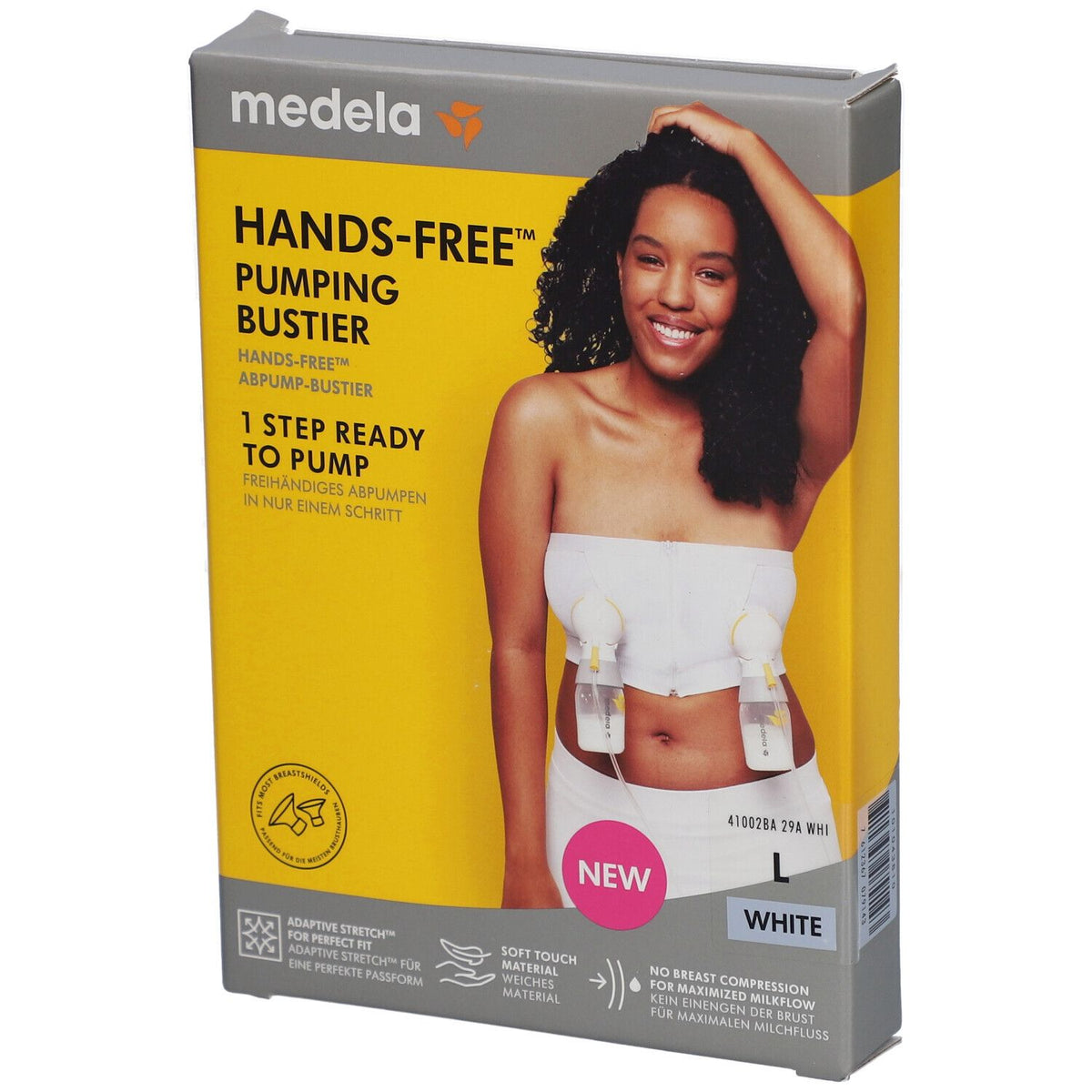 Medela Hands-free™ bustier d'allaitement blanc, taille L (1 pièce)