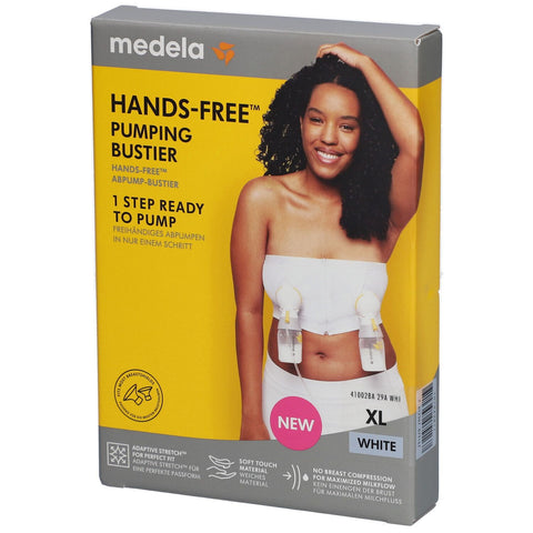 medela Hands-free™ bustier de pompage blanc, T. XL — 1 pièce