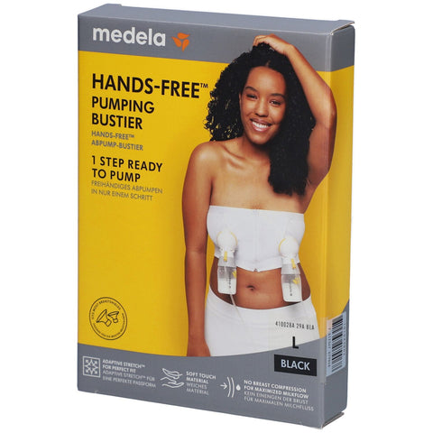 medela Hands-free™ soutien-gorge de pompage noir, taille L (1 pièce)