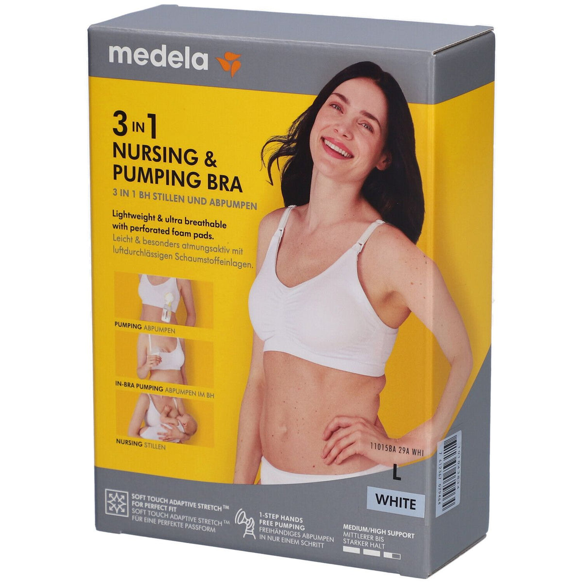 Medela 3-in-1 soutien-gorge d'allaitement et de pompage (1 pièce)
