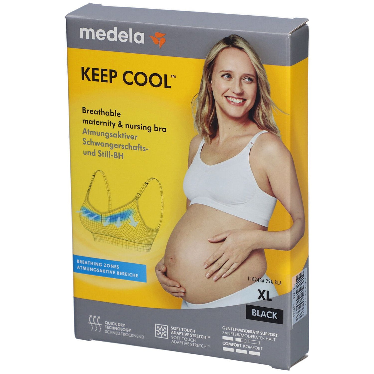 medela Keep Cool™ soutien-gorge de grossesse et d'allaitement noir, taille XL - 1 pièce