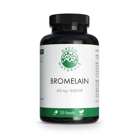 GREEN NATURALS Broméline 500 mg végétalien (150 pièces)