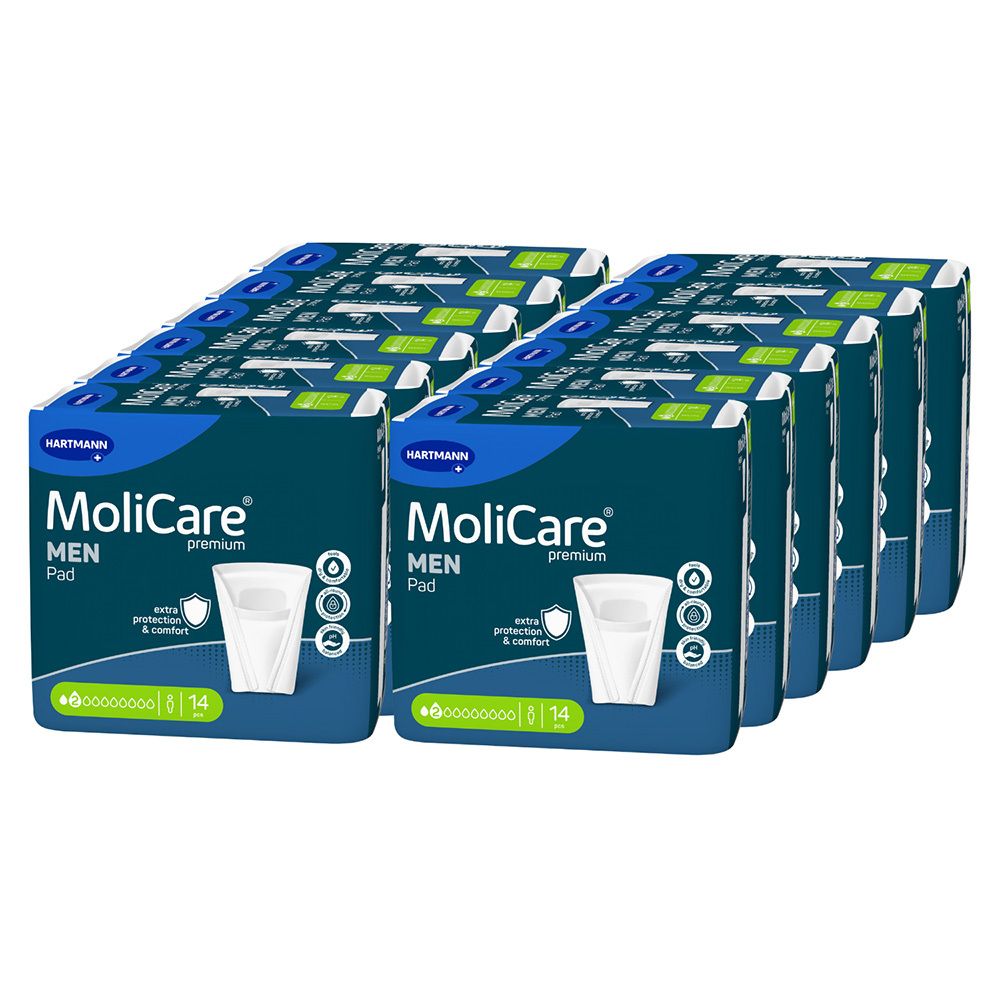 MoliCare Premium Men Pad 2 gouttes (12x14 pièces)