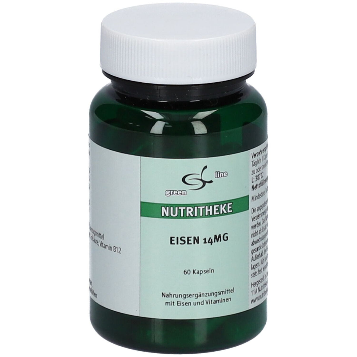 green line NUTRITHEKE Fer 14 mg (60 pièces)