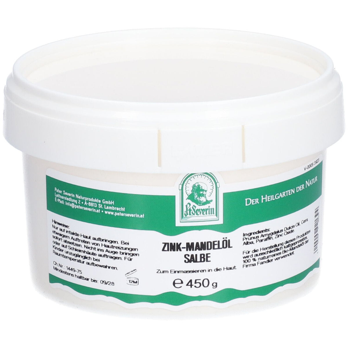 St. Severin pommade au zinc et à l'huile d'amande (450 g)