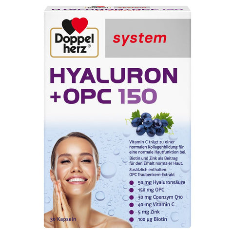 Doppelherz Hyaluron + OPC 150 (30 gélules)