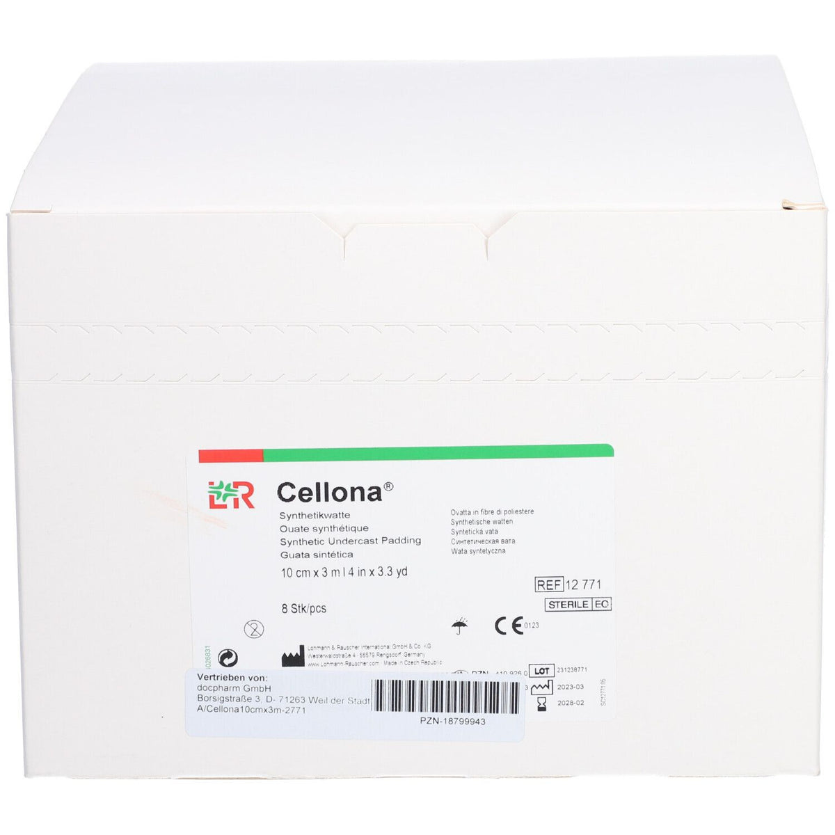 Cellona® ouate synthétique stérile 10 cm x 3 m