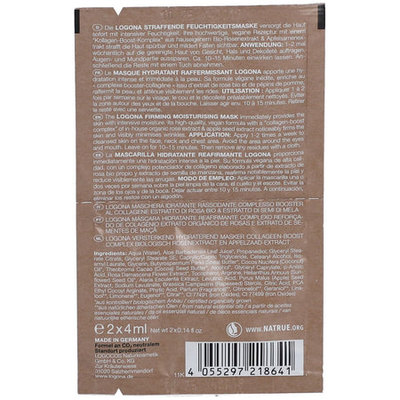LOGONA Moisture Lift masque hydratant (8 ml)