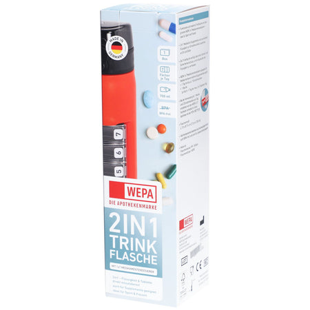 WEPA 2in1 bouteille avec doseur 1x7 'rouge'
