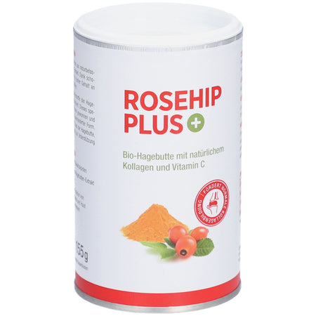 Rosehip PLUS poudre d'églantier bio avec collagène et vitamine C (155 g)