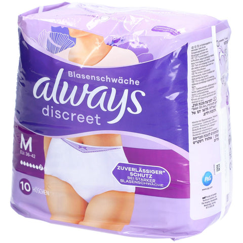 ALWAYS discreet culottes d'incontinence taille M (10 pièces)