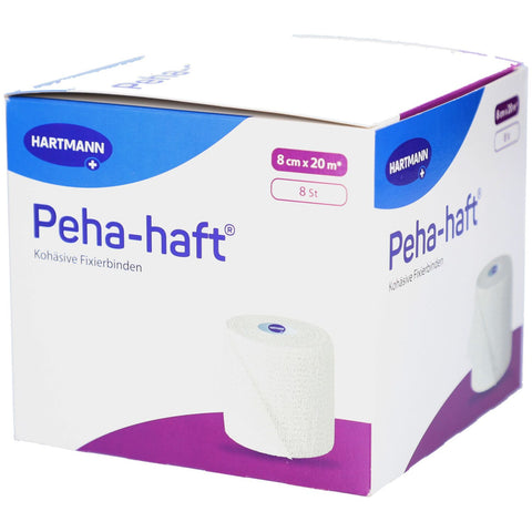 Peha-haft® bande de fixation sans latex 8 cm x 20 m — 8 pièces