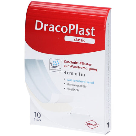 DracoPlast® Classic pansement 4 cm x 1 m blanc – découpable (1 pièce)