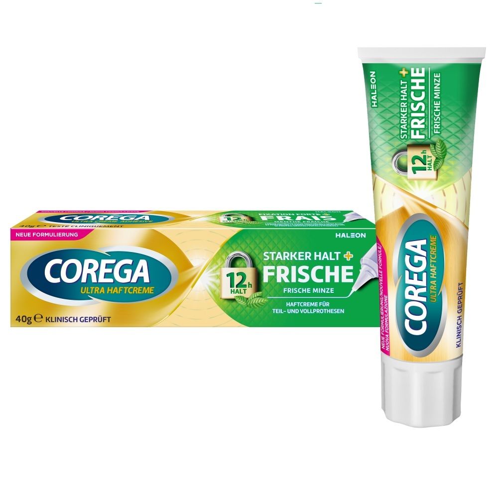 Corega Ultra crème adhésive tenue forte + fraîcheur (40 g)