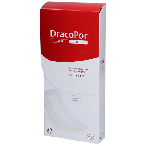 Dracopor sterile dressing 9x25 cm (20 pieces)