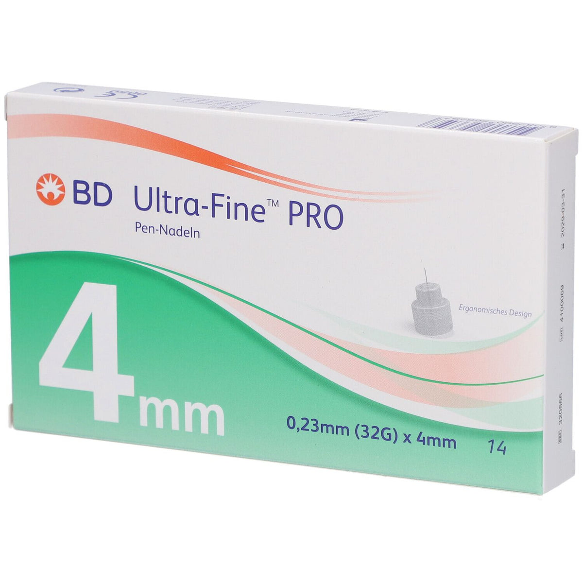 BD Ultra-Fine™ PRO 4 mm 32 G — 14 pièces