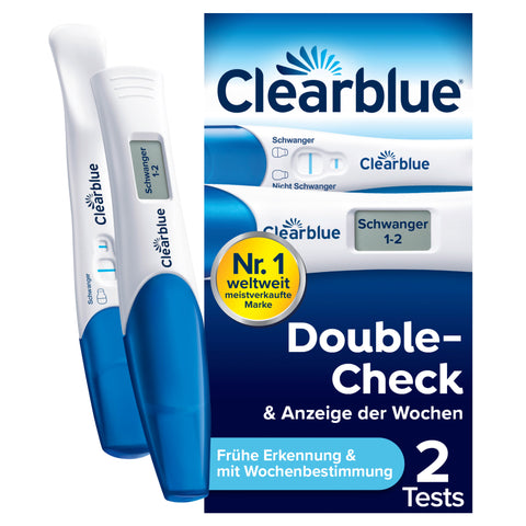 Clearblue Test de grossesse détection précoce + détermination de la semaine, coffret combiné (2 pièces)