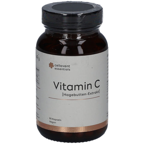 Cellavent Essentials Vitamine C gélules – poudre d'églantier (90 gélules)