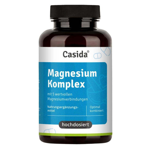 Casida Complexe de magnésium - Premium : à partir de 5 composés de haute qualité - vegan, à haute dose (120 gélules)
