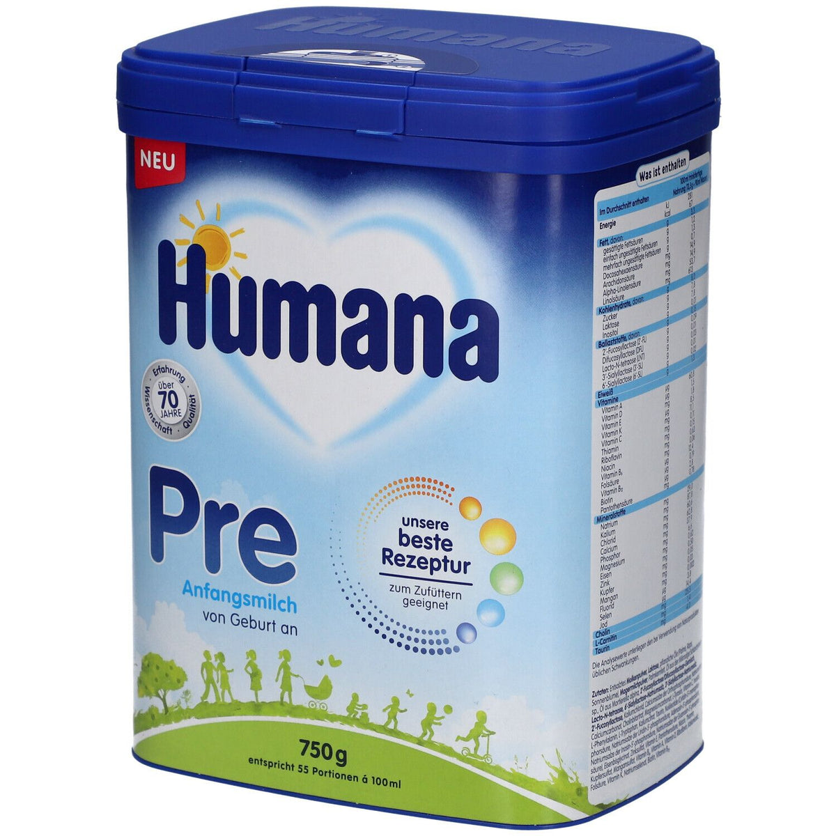 Humana Pre lait infantile dès la naissance (750 g)