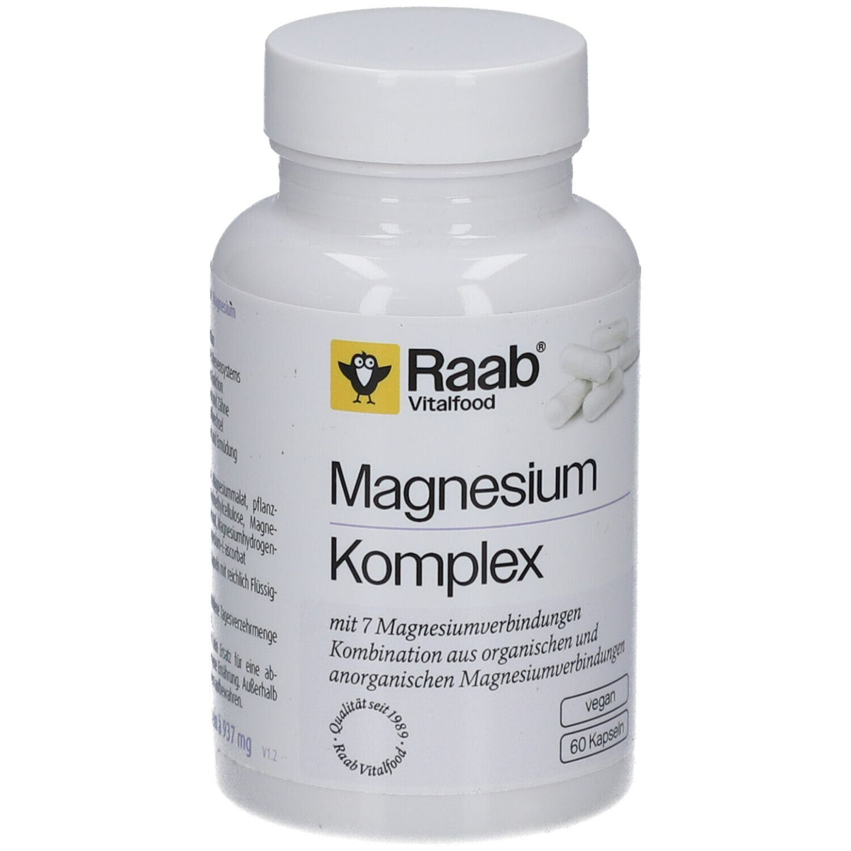 Raab Vitalfood Magnésium complexe (60 gélules)
