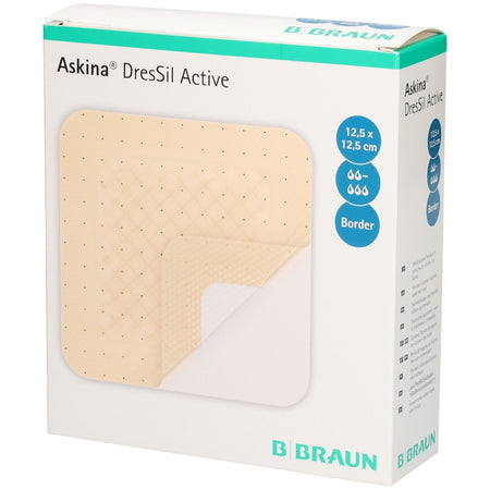 Askina DresSil Active pansement en mousse 12,5 x 12,5 cm (10 pièces)