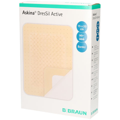 Askina® DresSil Active pansement en mousse 15 x 20 cm (10 pièces)