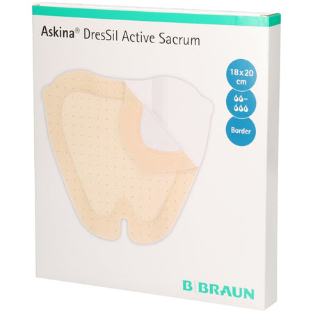 Askina® DresSil Active pansement en mousse 18 x 20 cm (5 pièces)