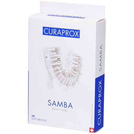 Curaprox Samba têtes de brosse de rechange – 2x poils souples pour brosse à dents robotique (2 pièces)