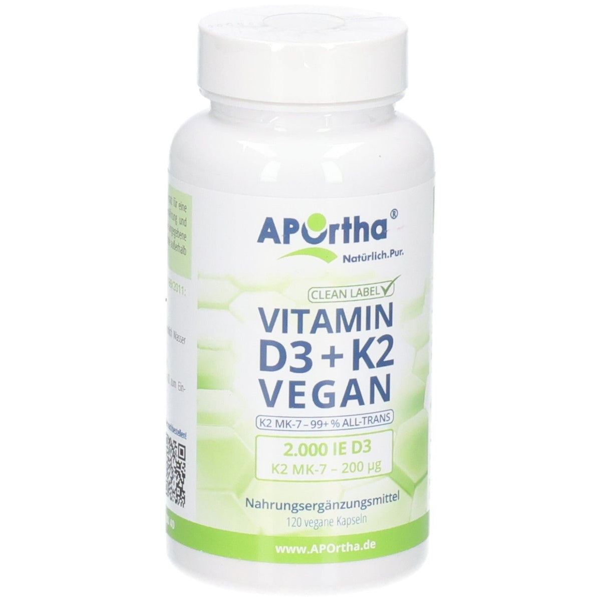 APOrtha® Vitamine D3 2.000 UI + Vitamine K2 MK-7 Cyclo® 200 µg - Gélules végétales