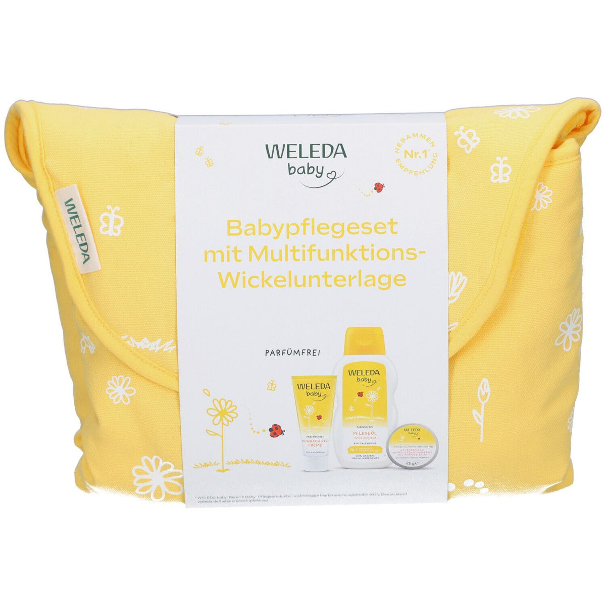 WELEDA baby Coffret de soins pour bébé avec planche à langer multifonction (1 pièce)