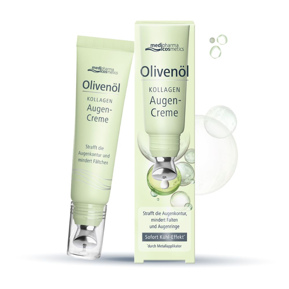 medipharma cosmetic Crème contour des yeux à l'huile d'olive et au collagène (15 ml)
