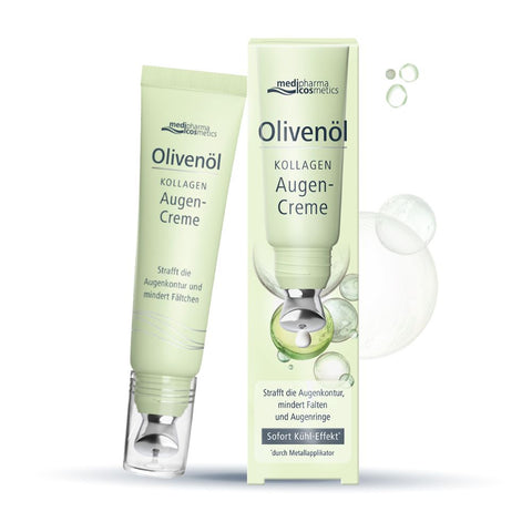 medipharma cosmetic Crème contour des yeux à l'huile d'olive et au collagène (15 ml)