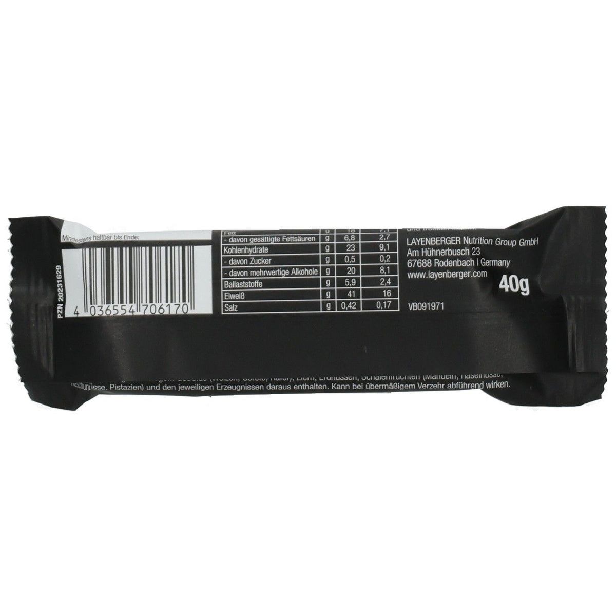 LAYENBERGER® barre hyperprotéinée pistache (40 g)